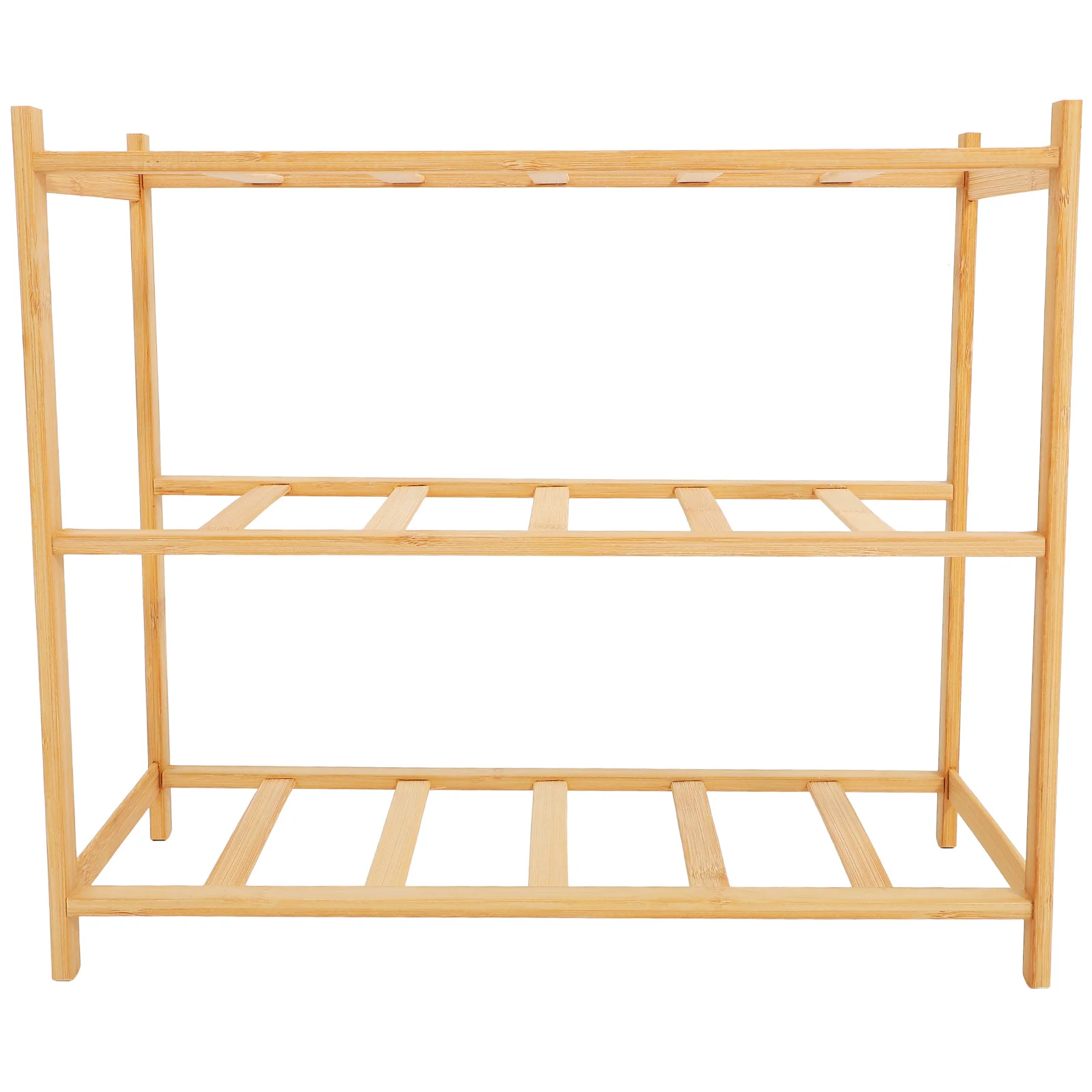 

Bamboo Multi-Layer Shoe Rack Compact Storage Organizer for Entryway Bedroom Closet Space Saving Shoe Stand Shoes Rack