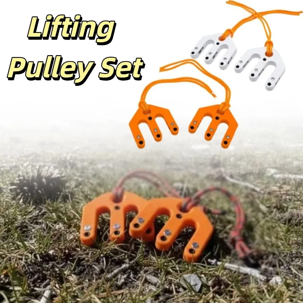 Multifunctional Portable Hoist Block Ultralight Nylon Material Tackle Pulley System Pulley System Portable Design