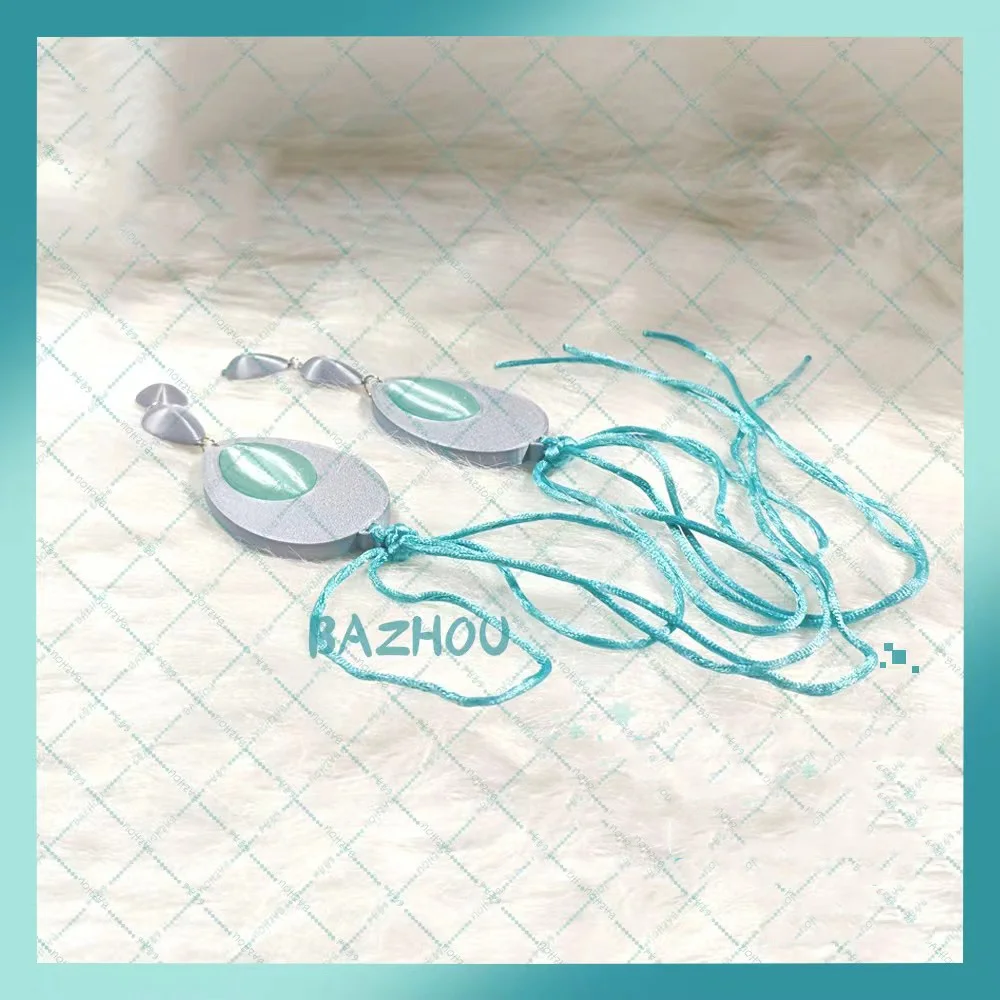 เก็นชิน อิมแพ็ค ซีไบคอสเพลย์วิกผมอุปกรณ์เสริมผมสีเงินทนความร้อนผมยาวผู้ชายผู้หญิงปาร์ตี้ฮาโลวีนบทบาทเล่นอุปกรณ์ประกอบฉาก