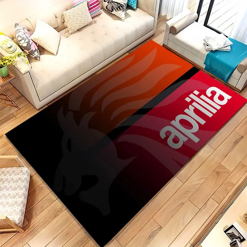 A-Aprilia Motorcycle Style Garage Racing Non-Slip Large Area Rug for Living Room,Bedroom Playroom Carpet Mat for Sofa,Home Decor
