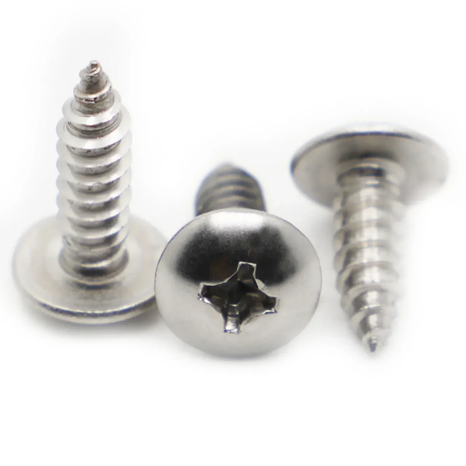 304 Stainless Steel Phillips Recessed Truss Head Self-tapping Screws Cross Mushroom Head Wood Screw M3 M4 M5 M6