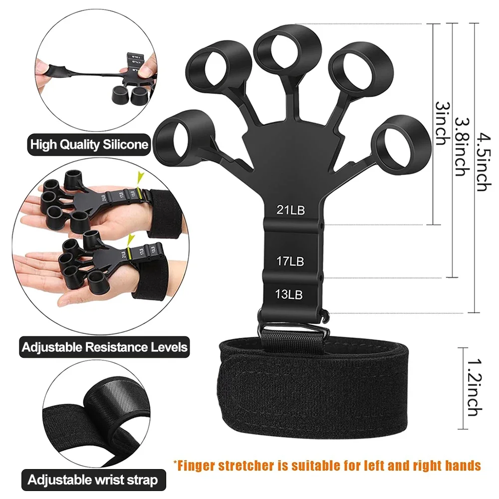 5-100Kg Adjustable Finger And Forearm Strengthening Kit - Improve Grip Strength And Flexibility With Resistance Hand Grippers