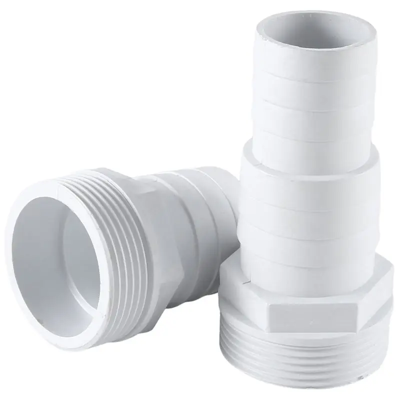 2 Piece Pool Hose Connector 1-1/2Inch And 1-1/4Inch Male 3-Way Washer Hose Connection For Hot Tubs Swimming Pool Hose Connector-