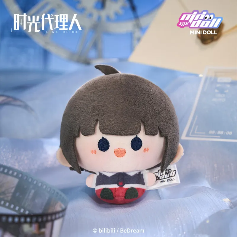 Minidoll Time Agent سلسلة السفر ذات الوقت العكسي، لعبة قطيفة مستديرة ودوارة، ملحقات حقيبة الظهر، تصميم إبداعي كرتوني لطيف