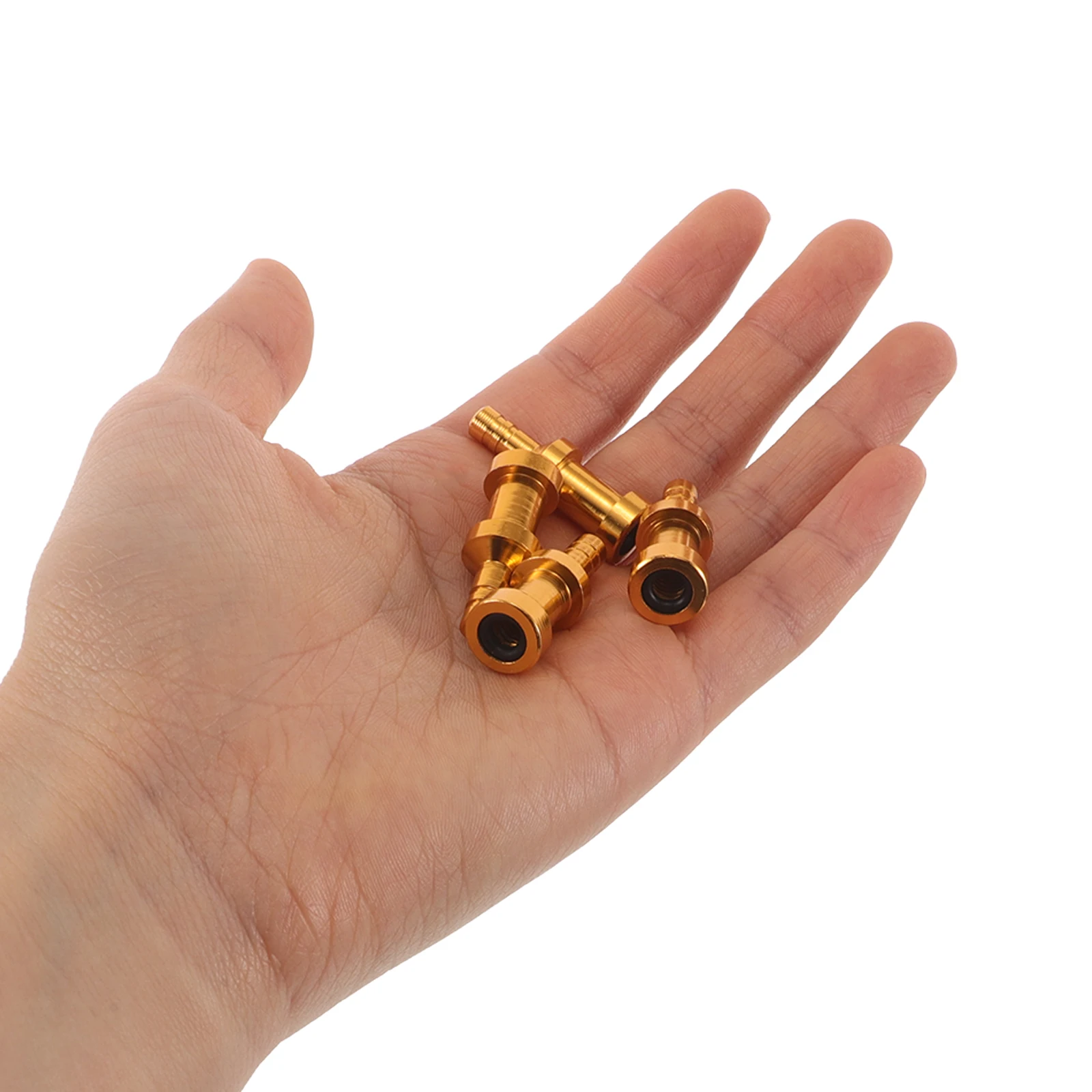 

4Pcs Pump Adapter Valve Nozzles Aluminum Alloy Inflation Tips for Travel Car Air Mattress