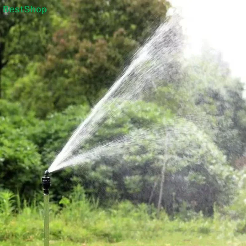 360° Rotating Garden Irrigation Nozzle Durable Adjustable 1/2 Inch Large-Area Coverage Lawn Yard Watering Irrigation Sprinklers
