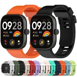 Soft Silicone strap For Redmi watch 4 SmartWatch Replacement Sports wristband For Xiaomi band 8 Pro bracelet accessories