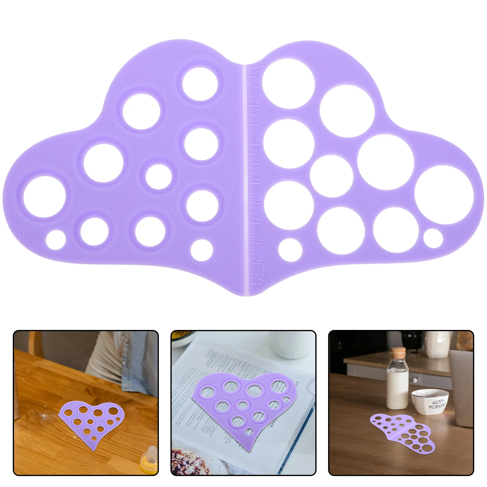 

Silicone Nipple Measurement Ruler Flange Measuring Tool Breastfeeding Kit Accurate Nipple Size Sizer for Flange Fitting and