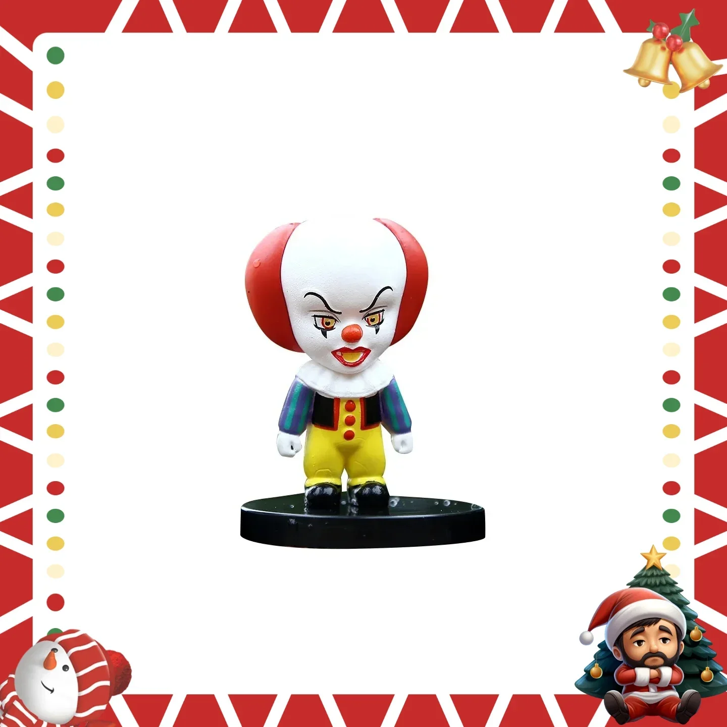 -.-10 قطعة فيلم الرعب مهرج ألعاب شخصيات الحركة البلاستيكية نموذج هالوين هدية تمثال فينيل دمية هدية