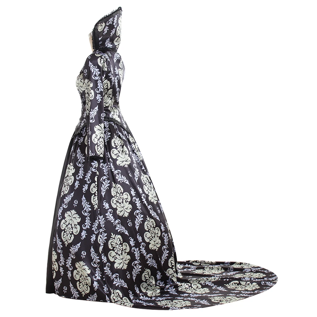 أزياء ذات مرة ريجينا ميلز التأثيرية للنساء فستان تاريخي لحفلات الهالوين كرنفال لعب الأدوار بدلة كاملة