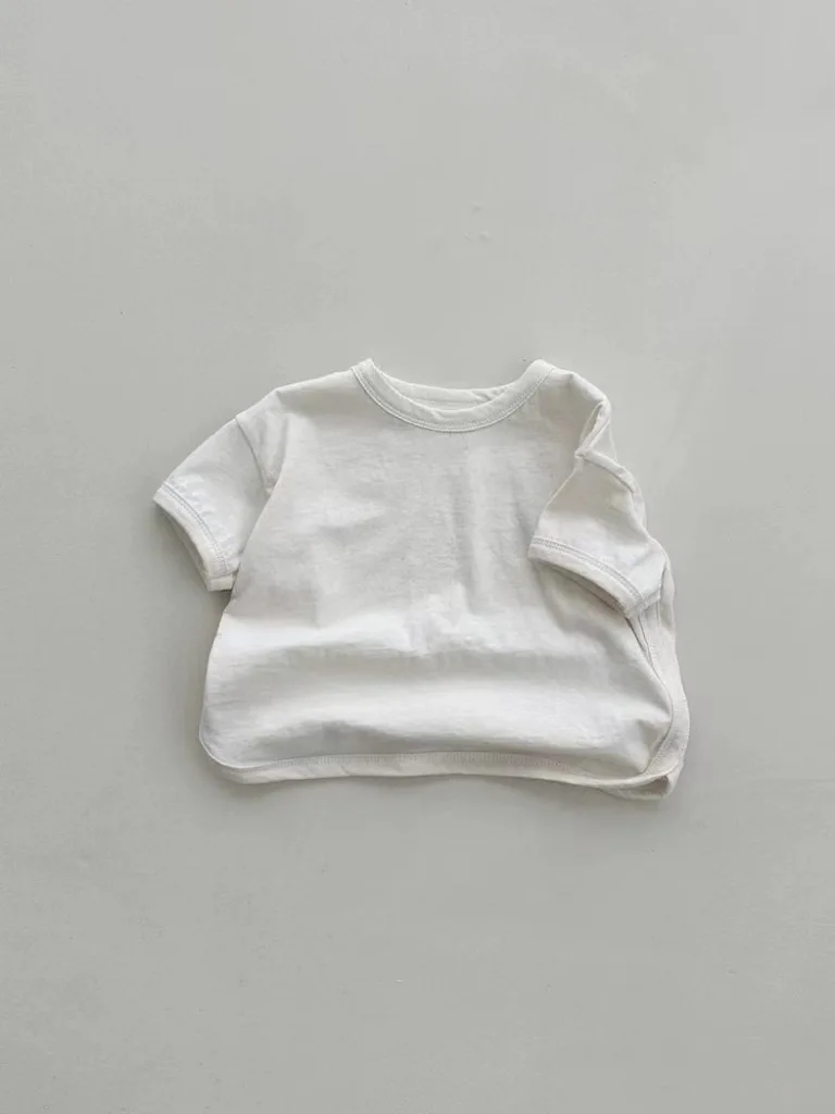 T-shirt à manches courtes en coton pour bébé garçon et fille, vêtement d\'été pour enfant en bas âge, décontracté, polyvalent et respirant