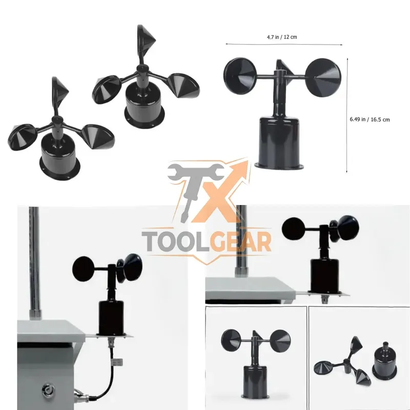 2026hotsale* CE-Certified Pulse RS485 4-20mA 0-5V 0-2V Multi-Mode Output UV-resistant 3 Cup Anemometer Wind Speed Sensor for