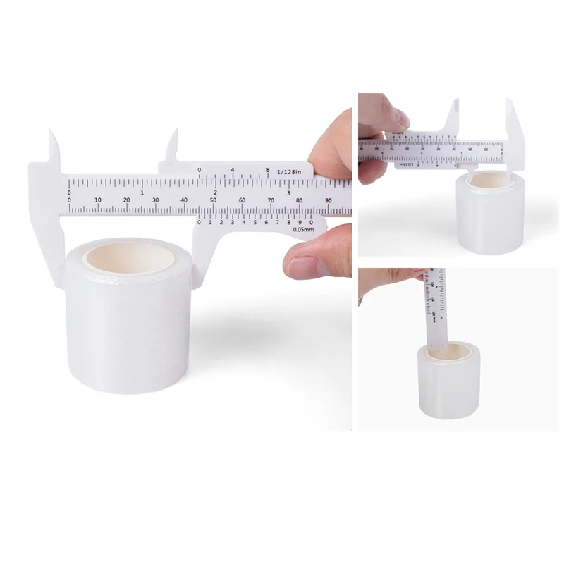 150MM Portable Plastic Eyebrow Measuring Vernier Caliper Tattoo Caliper Ruler Plastic Makeup Measurement Tools