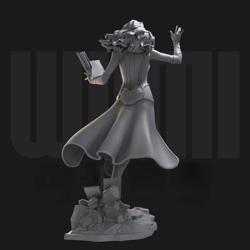 1/24 75mm Scale Resin Figure Model Kit Fantasy GK Miniature Magic Witch Unassembled and Unpainted Free Shipping