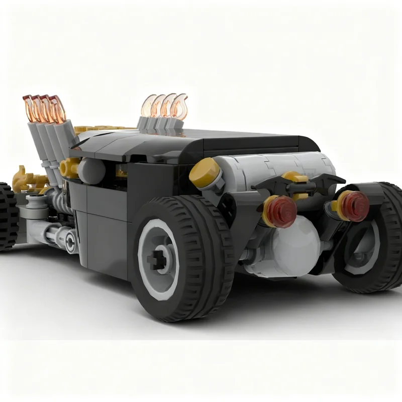 

276PCS MOC City Champions Super Car Royal Nightmare Rat Rod Hot Model Technology DIY Creative Assembly Building Blocks Gift Home