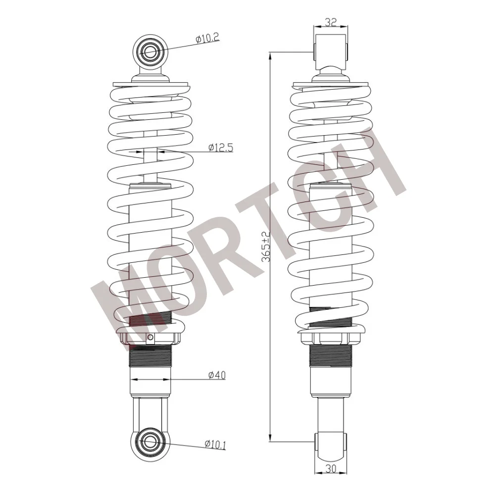 Amortecedor dianteiro e traseiro para CFMoto, Acessórios ATV, 401B-050500, 401B-060500, CF800, X8, CF Moto Parte, CF800-2, CForce 800