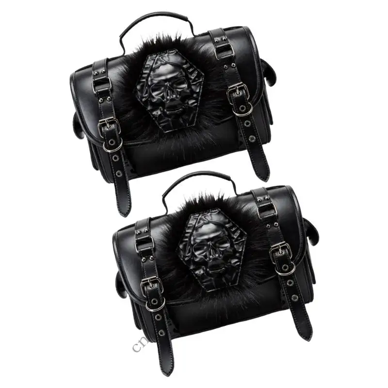 Oversized Motorcycle Saddlebag with Secure Fastening System Suitable for Bike 