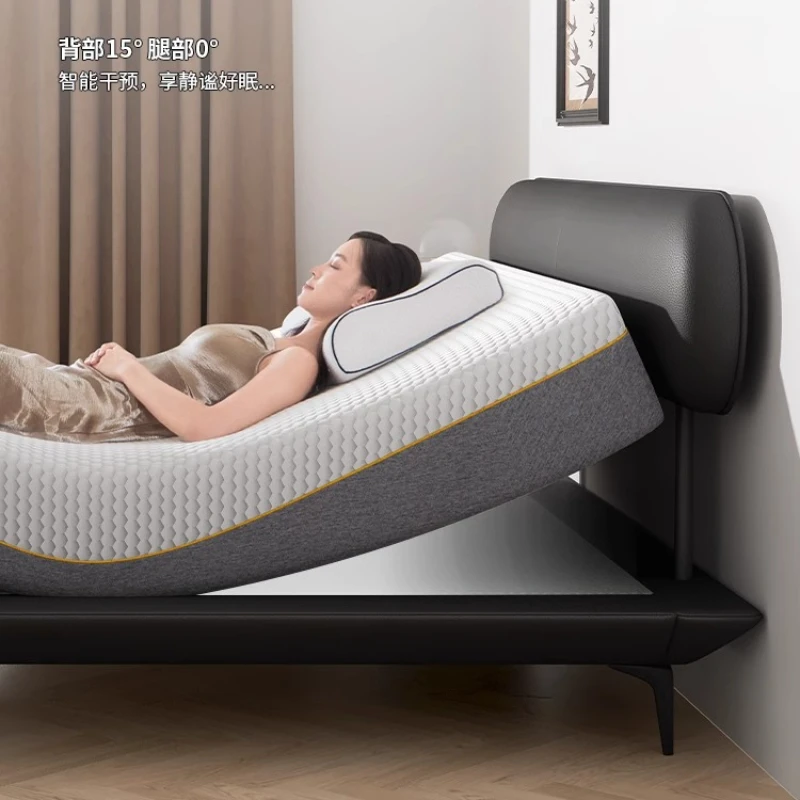 ที่นอนไฟฟ้าเตียงคู่ขนาดเต็มLift Up King Size Twin Bed 150X200 Modern Lit 2 Personnesเฟอร์นิเจอร์สําหรับห้องนอน