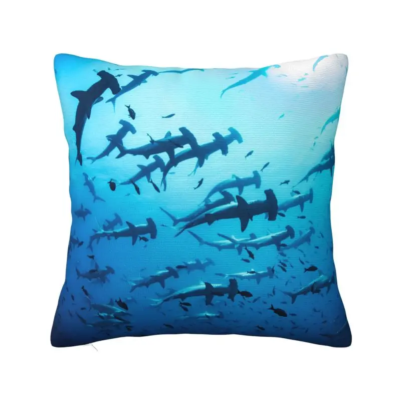 Ocean Animal Shark Cushion Cover 45x45 cm Polyester Soft Throw Pillow Case For Sofa Chair Home Decoration Pillowslip