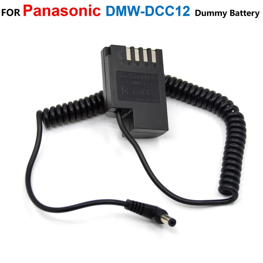 DMW-DCC12 Full Decoded DC Coupler DMW-BLF19 Dummy Battery Spring Cable For Panasonic Lumix DMC-GH5s GH5 G9 DMC-GH3 GH4 GH5