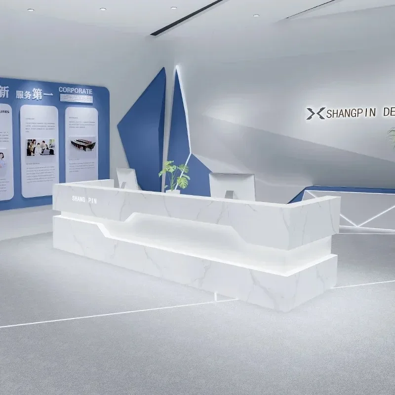 Centro clienti Mobili minimalisti Ricevimento di bellezza Spa Reception Banco reception Receptionista Salone Parrucchiere Lusso