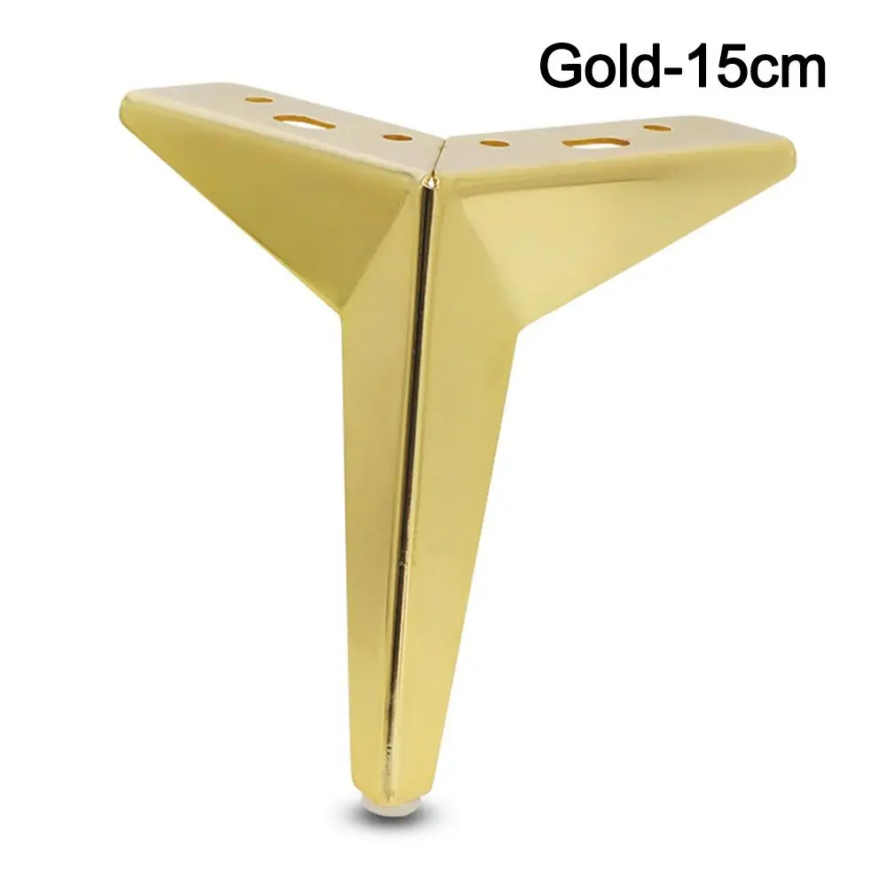Metal Furniture Legs Replacement Triangle Nightstand Storage Box Leg Anti Scratch Wear-resistant Cupboard Sofa Chair Feet