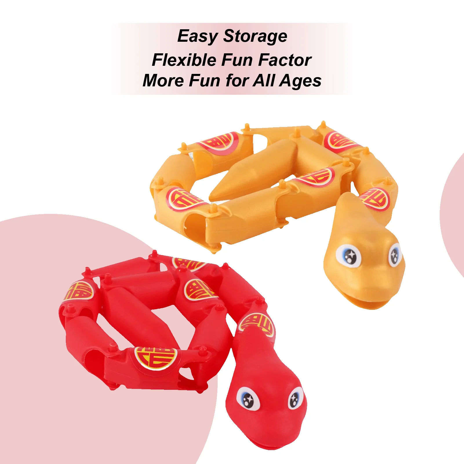 

Fidget Snake Multi-Joint Multi-Joint Cute Snake For Prank Collectible Figure Childhood Gag Joke Fun For Adults And Children For