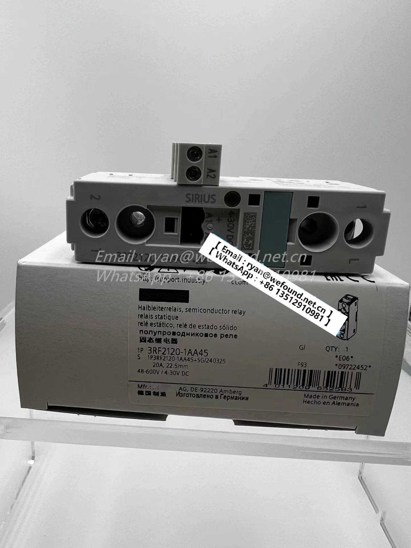 

3RF2120-1AA45 for SIEMENS Semiconductor relay