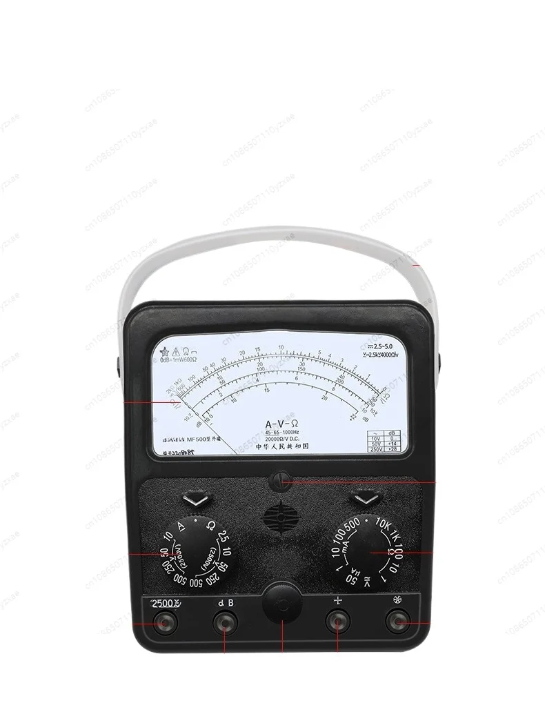 

MF500 Pointer Multimeter High Precision Internal Magnetic External Magnetic Machinery Electrical Maintenance Anti-burn