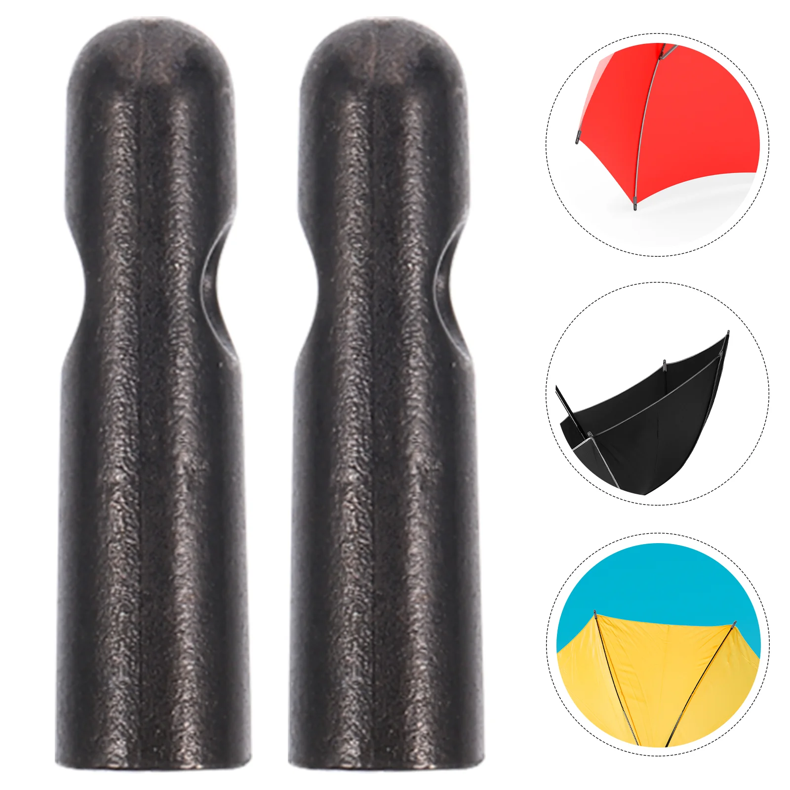 10 Pcs Convenient Tail Beads Umbrella Toy Folding Accessories Repairing for Metal Rain Bone Covers