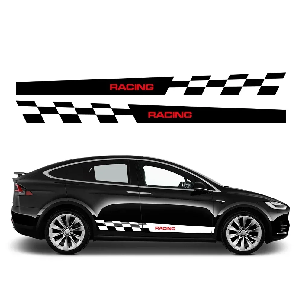 ل تسلا نموذج X 2012-2024 باب السيارة ملصقات جانبية مقاوم للماء الفينيل فيلم الشارات البلاستيكية السيارات التصميم الخارجي اكسسوارات السيارات