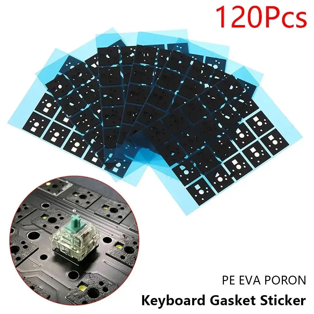 120Pcs PE EVA PORON PCB Switch Pad Sticker Universal 0.5mm Foam Material Gasket Keyboard Gasket