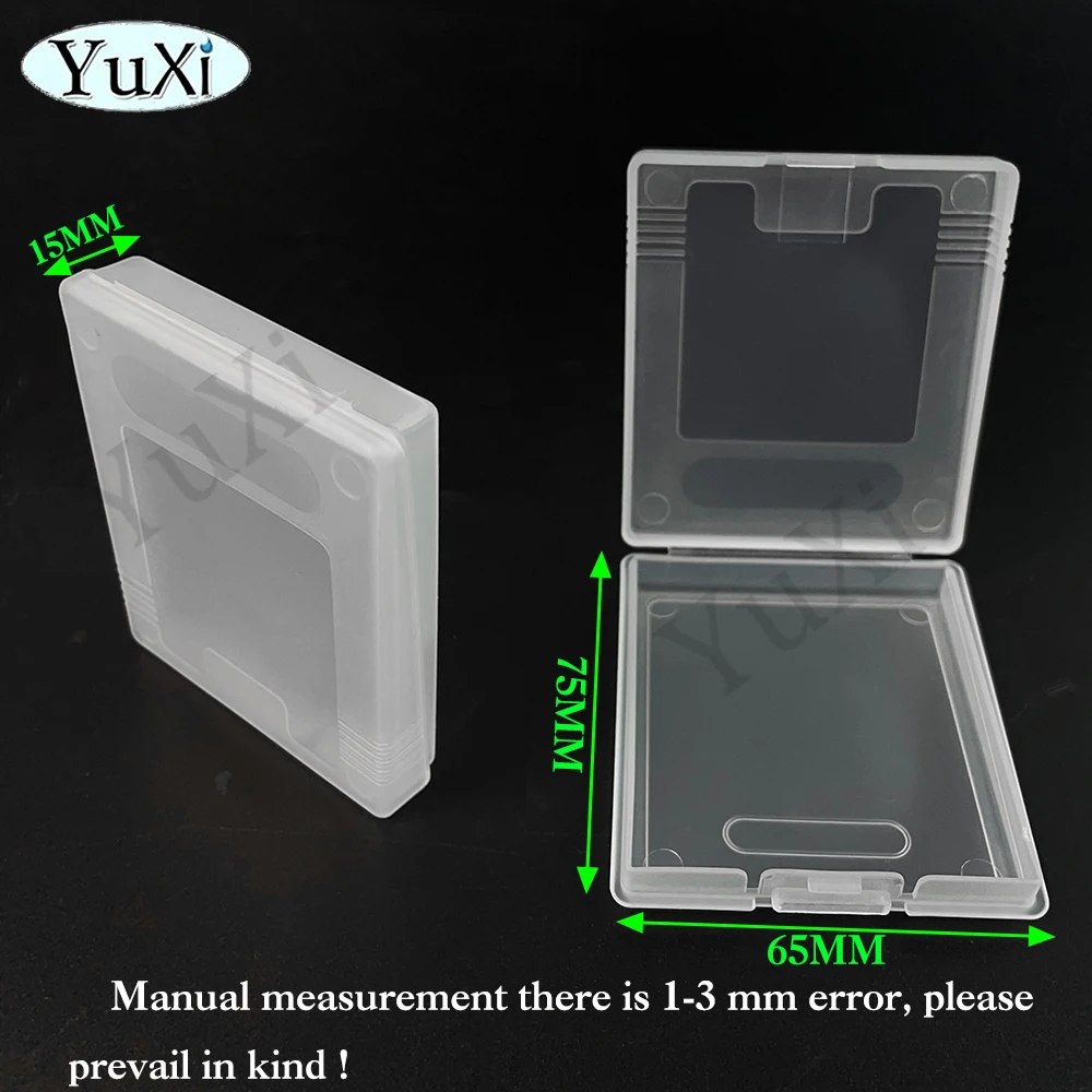 5 pçs casos de cartucho de jogo para gameboy cor gbc gbp plástico transparente caixa de cartucho de cartão de jogo protetor para gameboy bolso