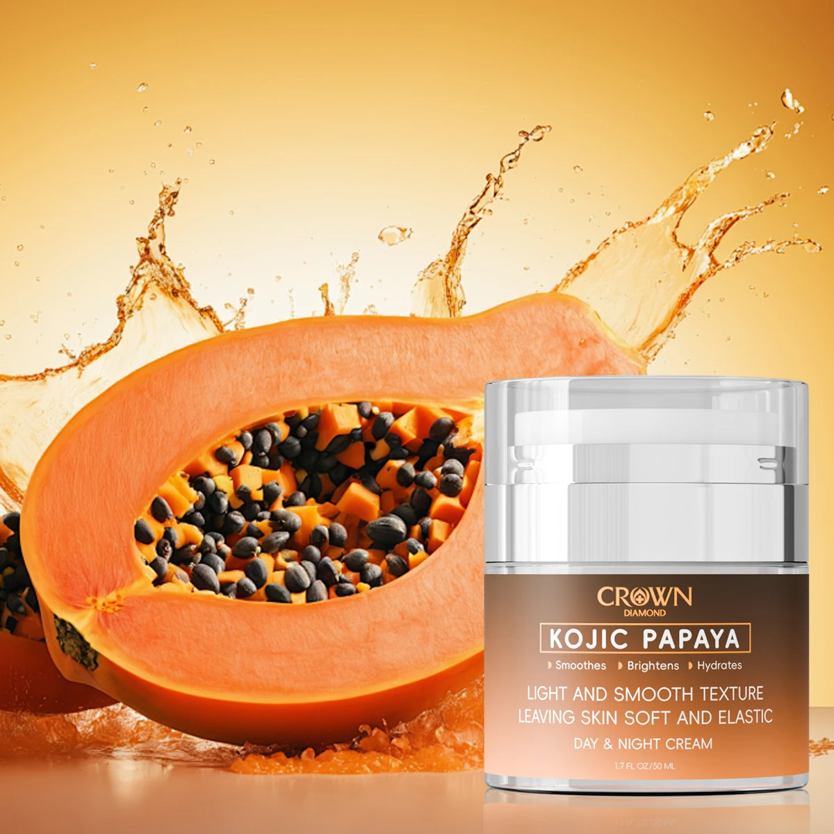 

Kojic Acid Papaya Face Cream Soothing Hydrating Fast-Absorbing Deep Nourishment Tightening Face Cream Care Soft Emulsion 50ML