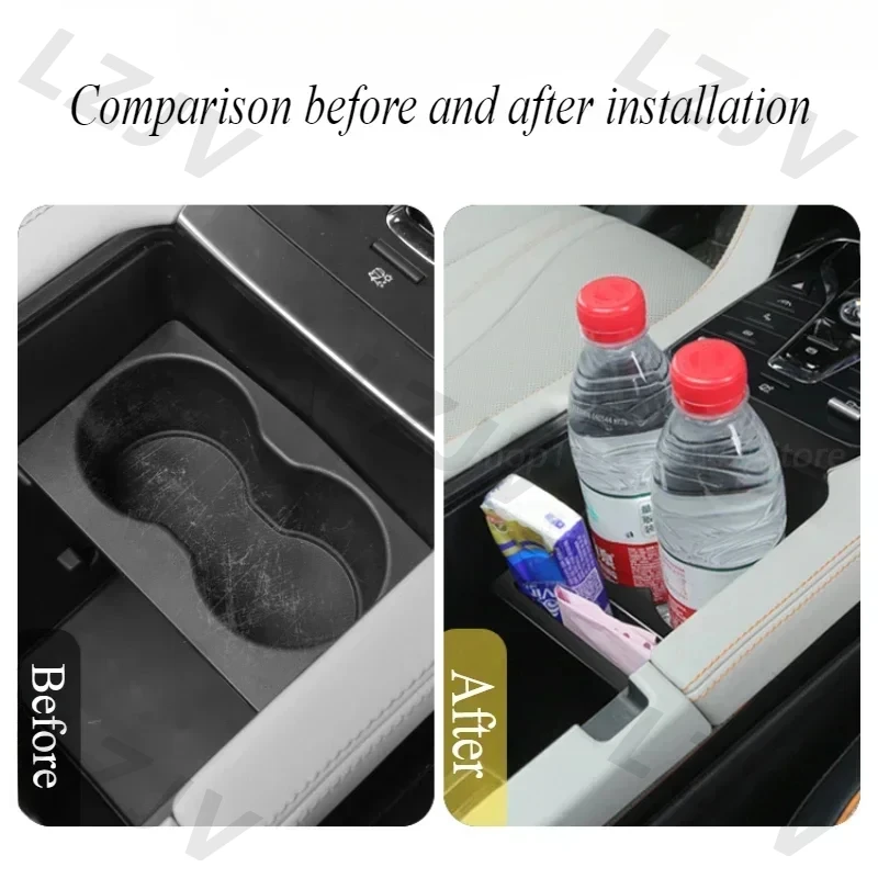 Suitable For BYD Song Plus SEAL U DMi/EV 2020 2021 2022 Car Central Control Water Cup Holder Expander Storage Finishing Box Car