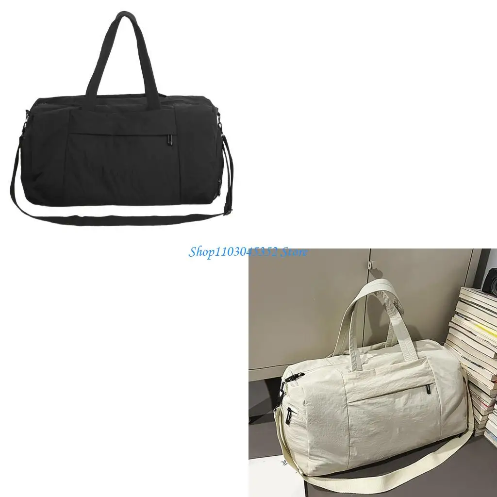 

2025 Compact Travel Handbag Nylon Shoulder Bag Storage Quick Closure Zipper