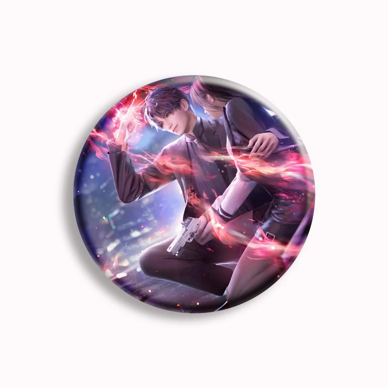 Love and Deepspace Qi Yu Li Shen Shen Xinghui Button Pin Xavier Zayne Rafayel Brooch Badge Bag Decor Fans Collect Gift 58mm