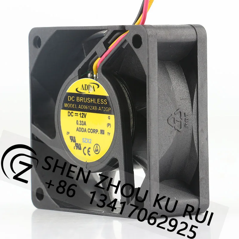 ADDA AD0612XB-A72GP 6025 12V 0.33A Ball Bearing Humidifier, Induction Cooker, Industrial Fan, Heat Dissipation Fan