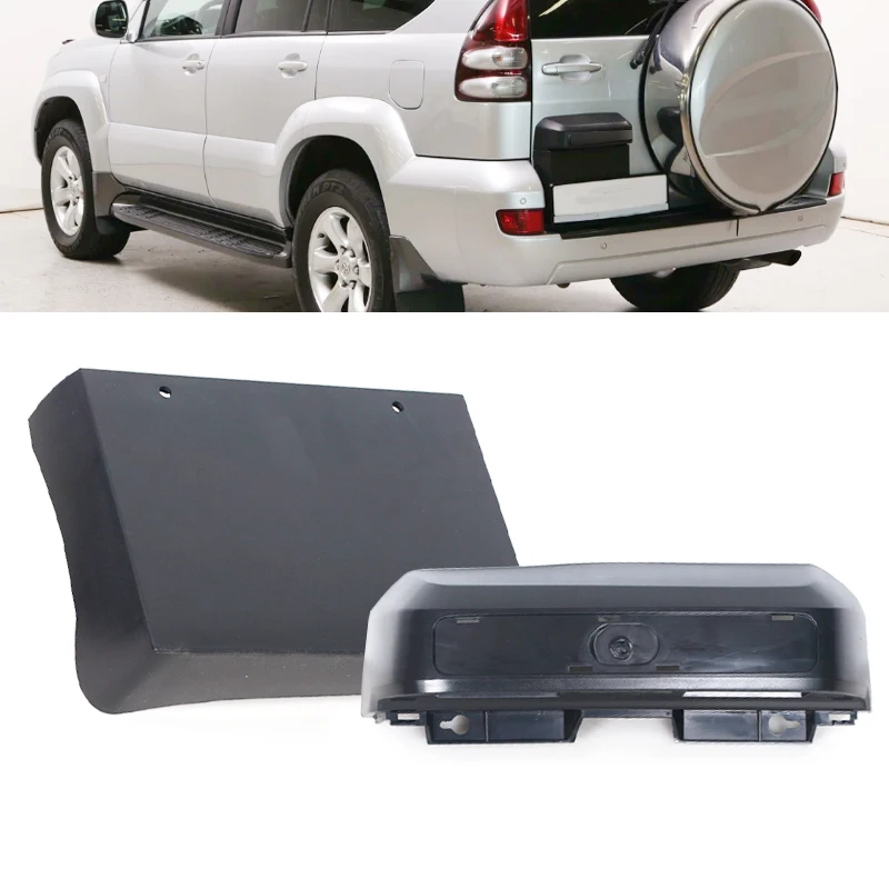 

For Toyota LAND CRUISER PRADO 120 LC120 2003-2009 Auto Rear Door Tail Gate License Plate Light Lamp Cover Frame 81696-60011