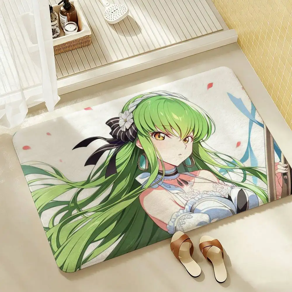 C.C Code Geass New  Shower Room Absorbent Small Floor Mat Soft Comfortable Decorative Foot Mat