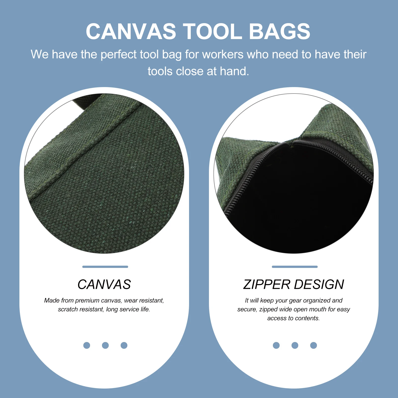 Large Capacity Mechanics Tool Bag Auto Repair Canvas Multi-Function Storage Wide Mouth Dual Handles Heavy Duty Organizer For