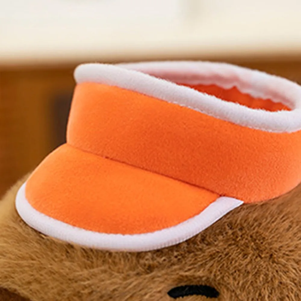 Sac à dos de basket-ball en peluche, poupée Capybara, chapeau de basket-ball doux et moelleux, jouet en peluche Capybara mignon Ins, poupée moelleuse