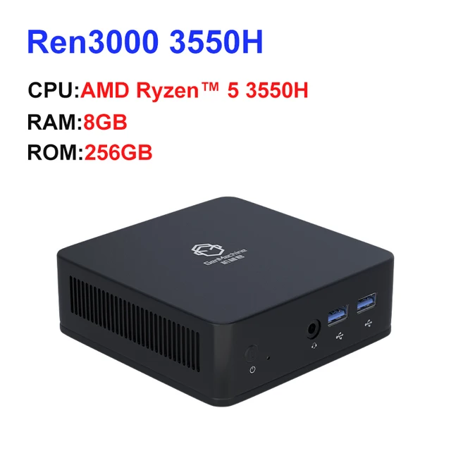 GenMachine-Mini PC Gamer Computer, CPU AMD Ryzen 5 3550H, Windows