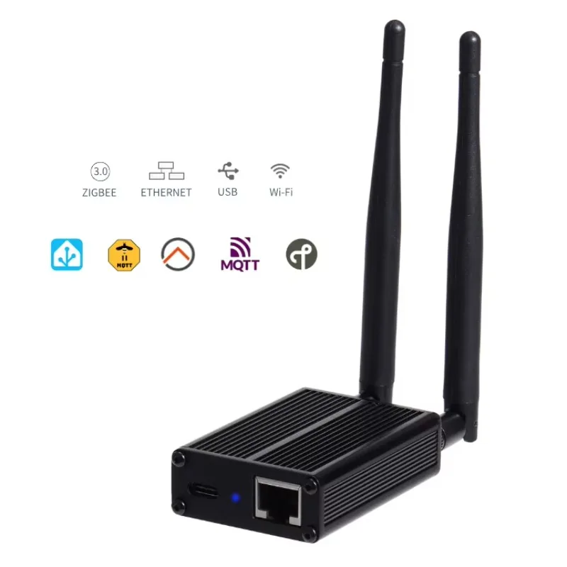 Zigbee 3.0 Ethernet Gateway Zigbee Coordinator Compatible Home Assistant Zigbee2MQTT Tuya Smart Home Hub Android 1080p Bar