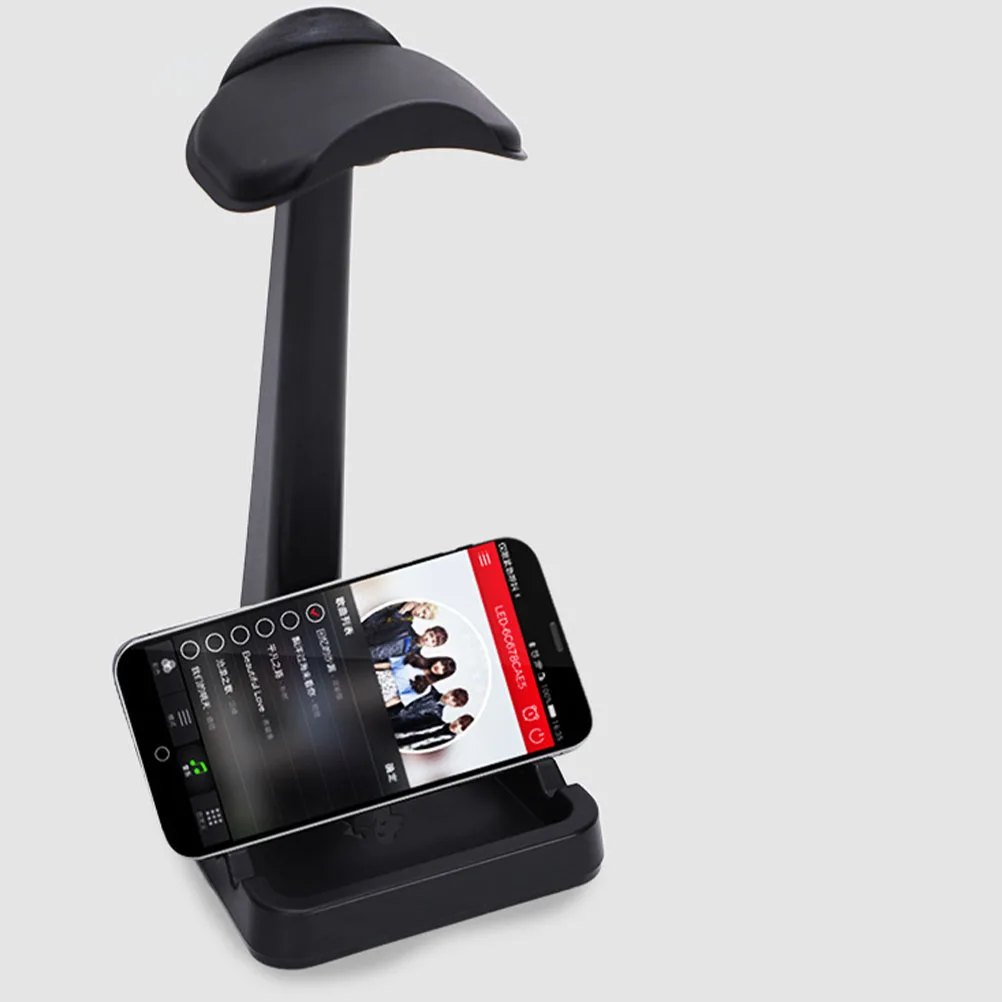 

Computer Headphone Rack Stand Desktop Detachable 3kg ABS TPR Material Stable Base Multi-functional Holder Home Decor Item Mini