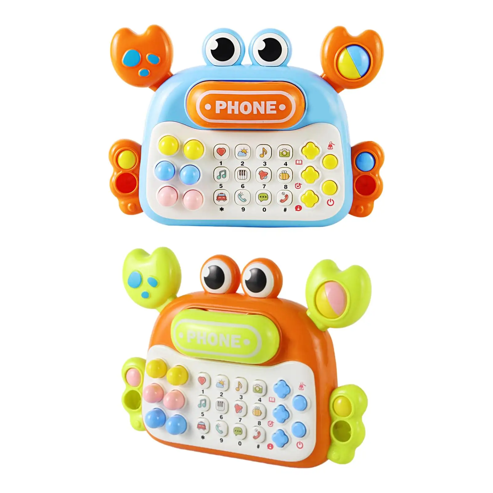 Educational Toy Pretend Phone Light Telephone Story Toy Baby Toy Phone for Early Education Gift Creative Gift Boy Children Girl