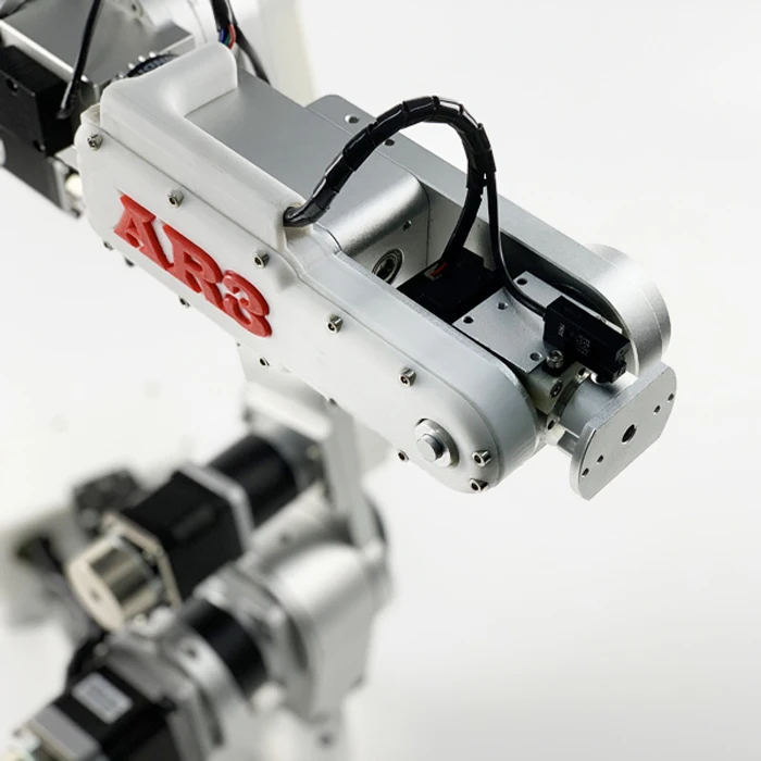 Small desktop six axis robotic arm with a load of 2KG for teaching and industrial use. Programming is available in stock