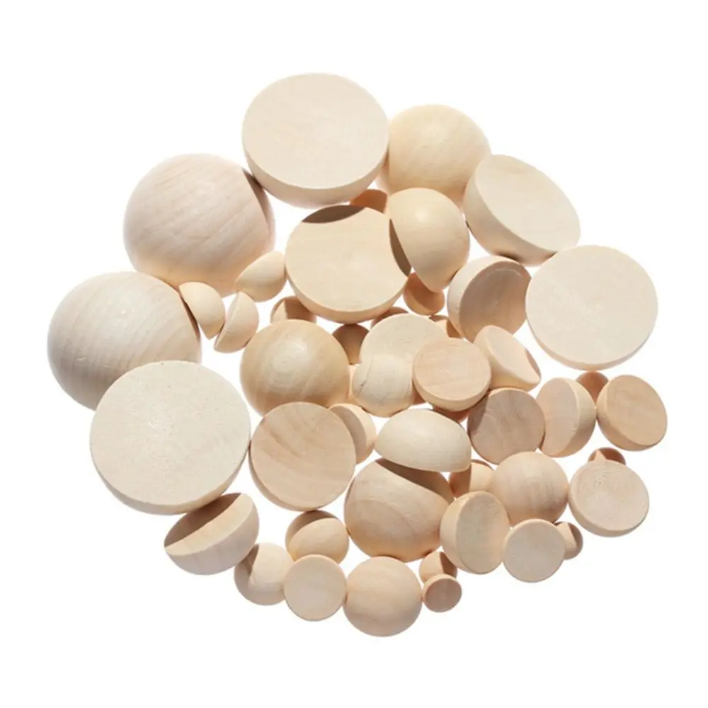 Natural Split Wedding Decoration Semi-Spherical Eco-Friendly DIY Graffiti Accessories Loose Beads Craft Balls Balls Bead