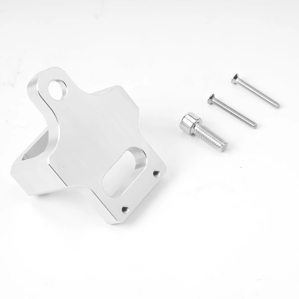 SEWS-3 Port For MAC, AEM Boost Controller Solenoid Valve Mount Holder Bracket Kit CNC Billet Aluminum Silver