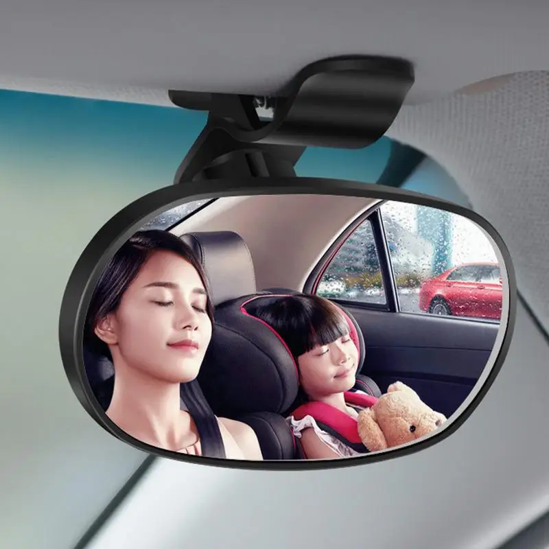 Car Baby Rearview Mirror 360 Degree Rotation Back Seat Mirrors Children Facing Rear Wide Clear View Mirror Safety Kids Monitor